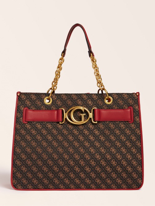 أحمر داكن شعار المتسوق 4g Aileen Guess