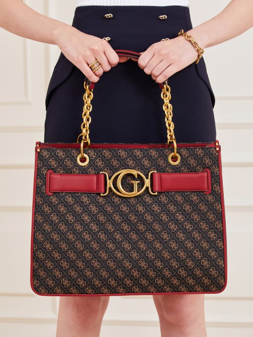 أحمر داكن شعار المتسوق 4g Aileen Guess