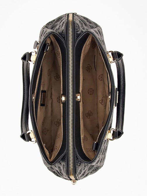 حقيبة يد La Femme مزينة بشعار أسود Guess
