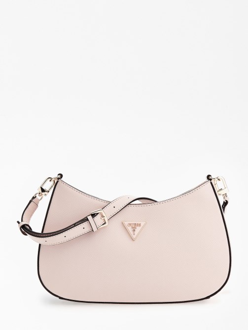 حقيبة كتف Alexie Saffiano Pink Guess