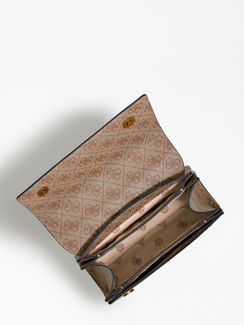 حقيبة كروس صغيرة بشعار Alexie 4g من Guess بيج