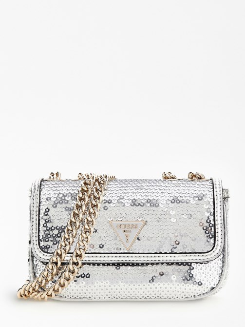 الفضة سبارك الترتر مصغرة Crossbody Guess