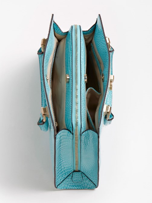 Stephi Croc طباعة حقيبة يد زرقاء فاتحة Guess