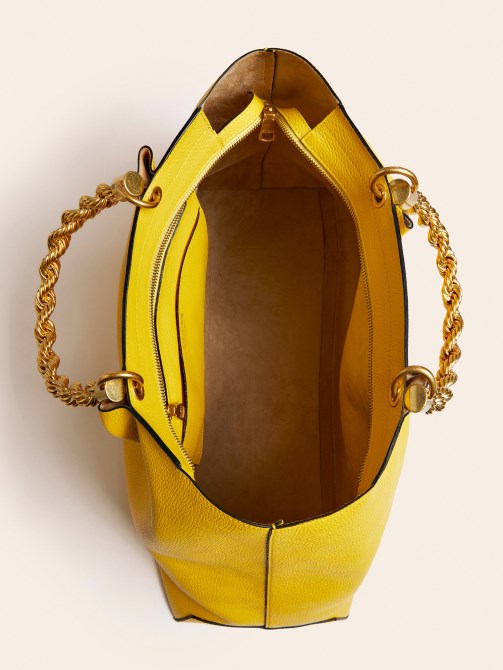 حقيبة يد حقيقية عايدة صفراء Guess