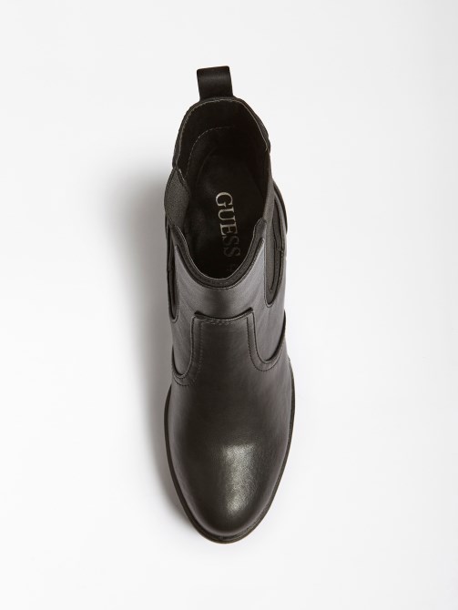 سابينا جزمة الكاحل جلد طبيعي أسود تخمين