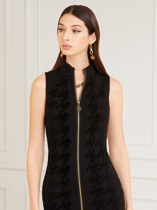 فستان سترة أسود Marciano Pied De Poule Guess