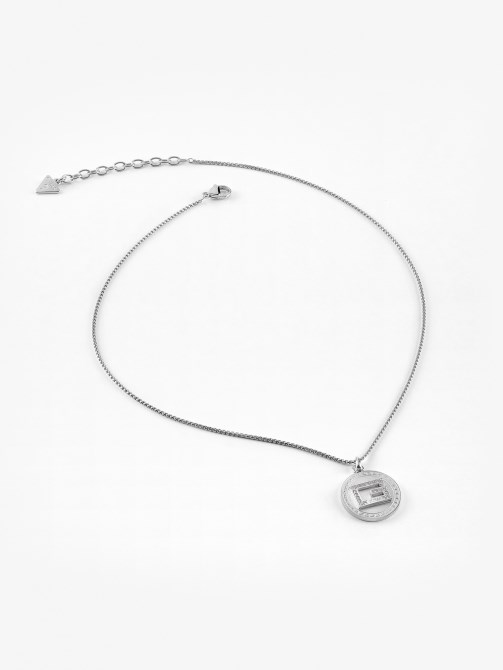 قلادة فضية من Guess G Solitairee