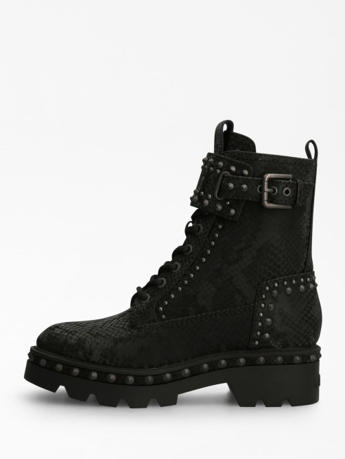 أسود Guess Varel Python Print القتالية الأصل