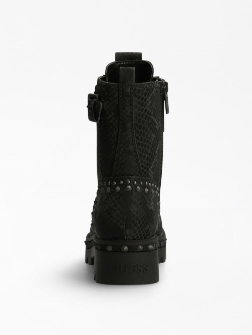 أسود Guess Varel Python Print القتالية الأصل