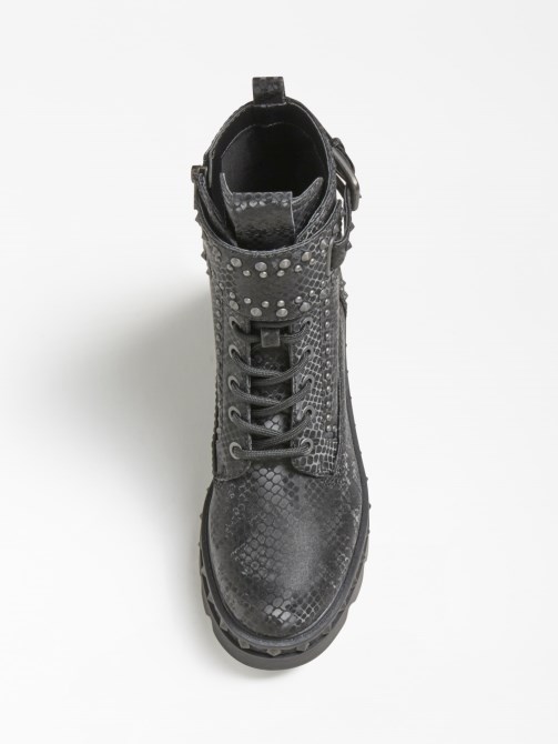 أسود Guess Varel Python Print القتالية الأصل
