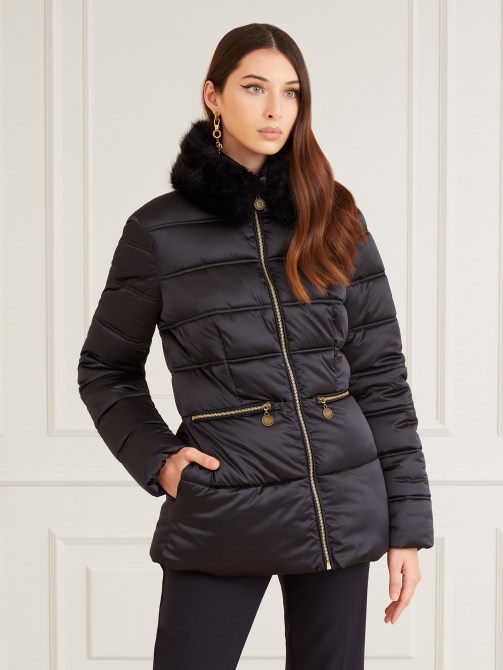جاكيت ساتان مبطن Marciano أزرق Guess