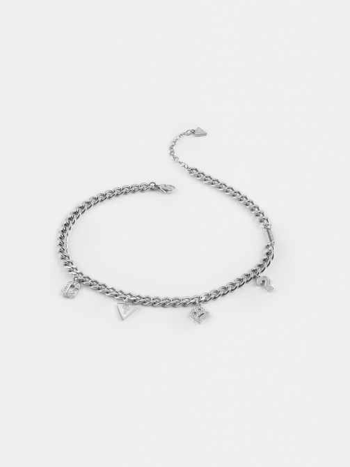 قلادة Silver Guess College 1981