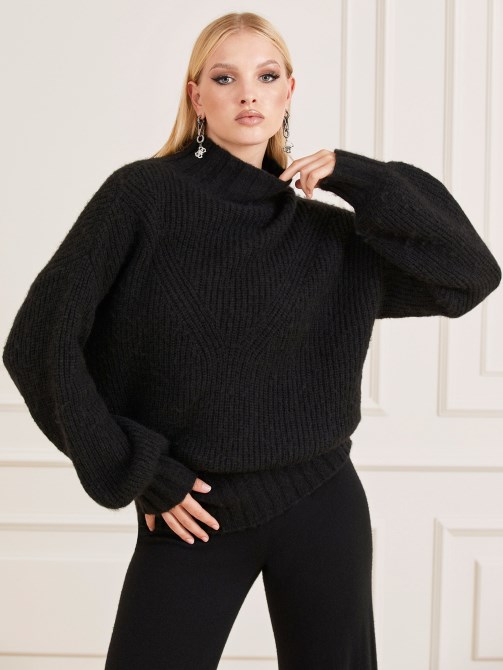 كنزة صوف من مزيج Marciano Black Guess