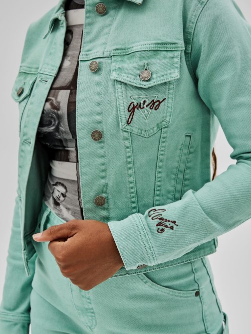 سترة ضيقة من الزرقاء Guess