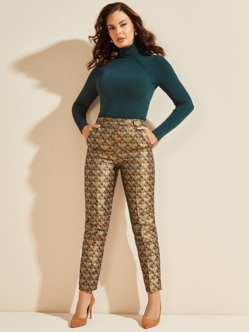 Marciano All Over Print Pant Multi Beige Guess