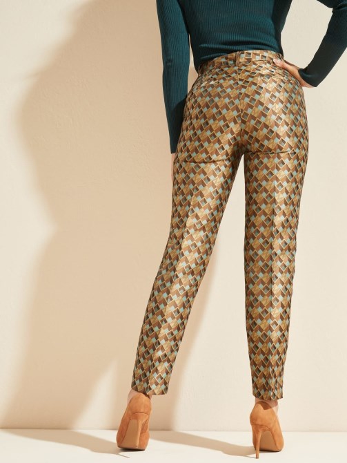 Marciano All Over Print Pant Multi Beige Guess