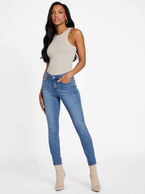 جينز ضيق متوسط ​​الارتفاع من Guess Eco Brenda