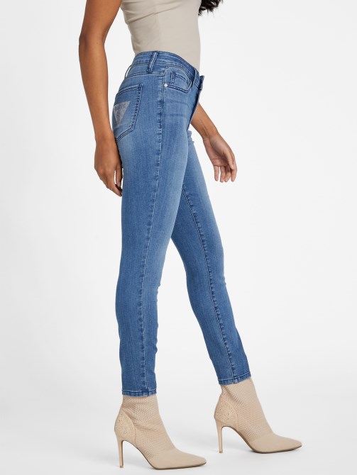جينز ضيق متوسط ​​الارتفاع من Guess Eco Brenda