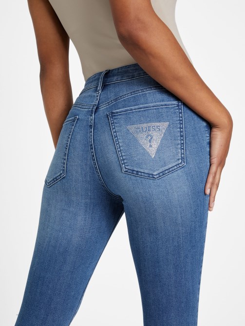 جينز ضيق متوسط ​​الارتفاع من Guess Eco Brenda