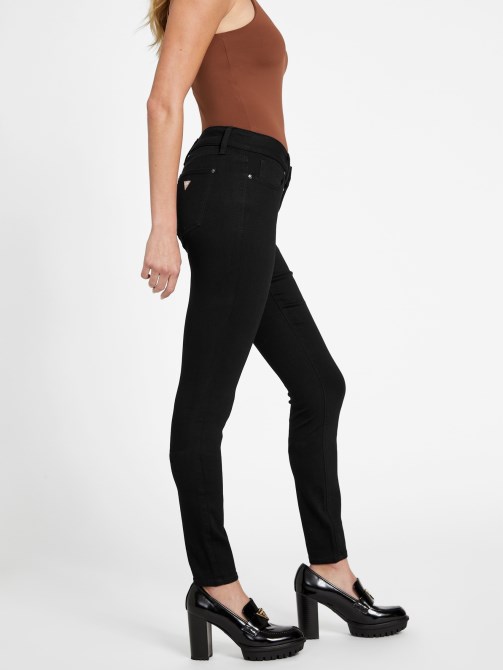 أسود - جينز ضيق متعرج من Guess Eco Sienna