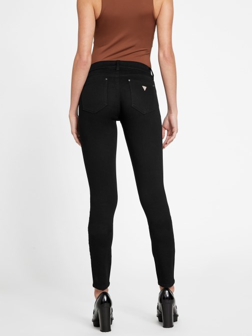 أسود - جينز ضيق متعرج من Guess Eco Sienna