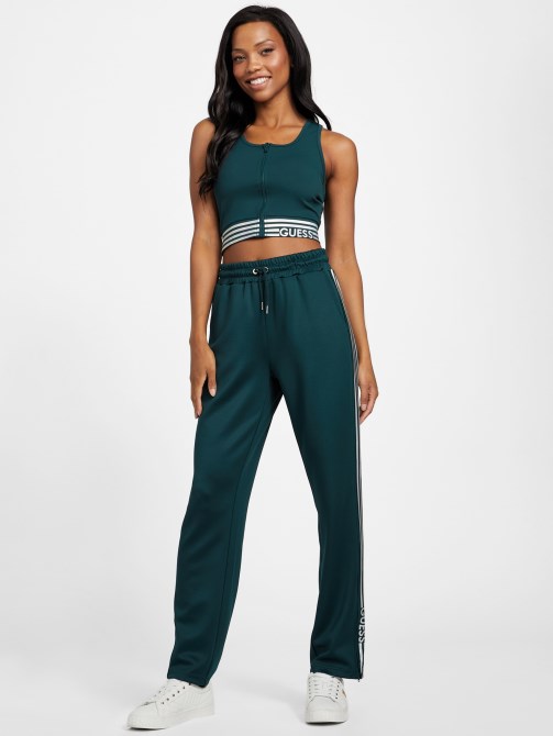 Guess Eco Veda Tricot Joggers يشم غامق