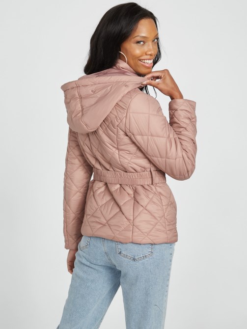 Eco Zaila Puffer Jacket Guess كستناء محمص