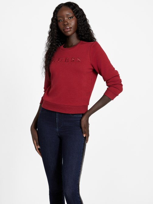 عصير البنجر Red Val Crewneck كنزة صوفية تخمين