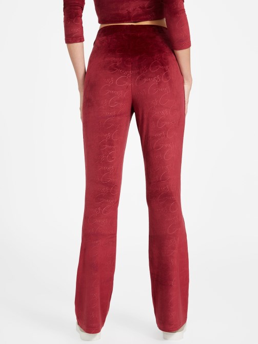 Eco Abia Velor Flare Pants تخمين عصير البنجر الأحمر