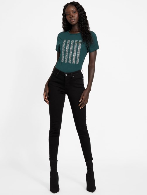 تخمين Eco Felix Bling Tee Dark Jade