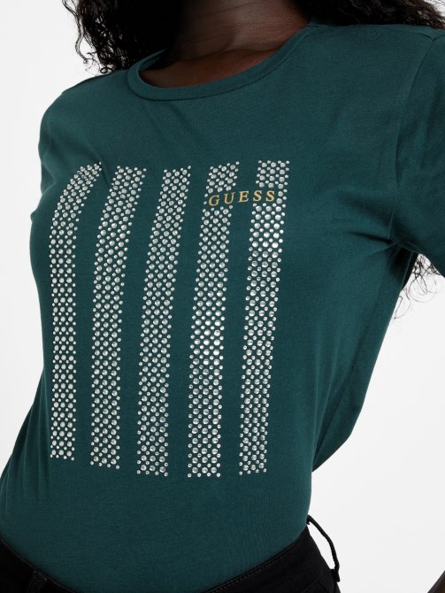 تخمين Eco Felix Bling Tee Dark Jade
