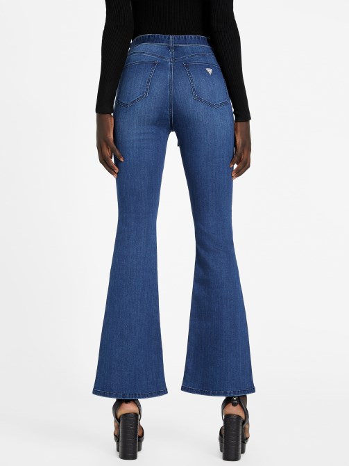 Eco Paloma سروال مضيئة بحزام متوسط ​​غسل Guess