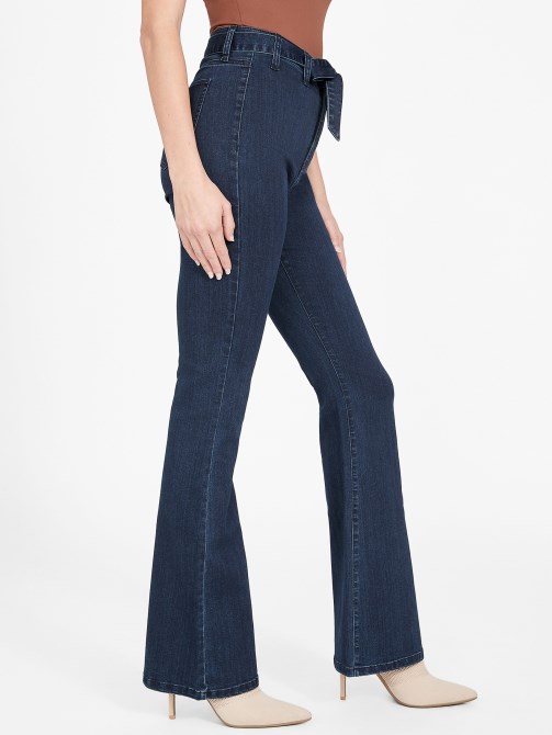 Guess Eco Paloma سروال مضيئة بحزام غسيل غامق
