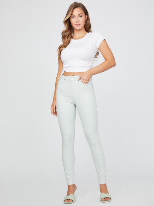Guess Salvia Sage Tamara بنطلون جينز ضيق متعرج