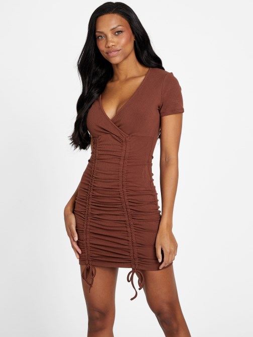 Eco Hayden Ruched Dress Guess Hickory Manor