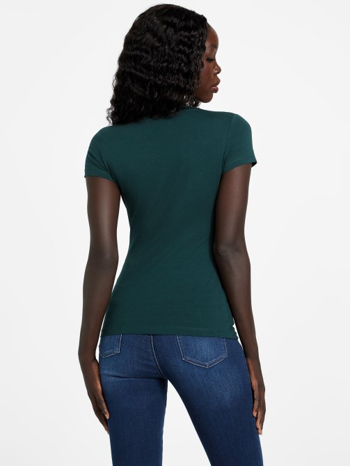 Eco Vixen Tee Dark Jade Guess تخمين