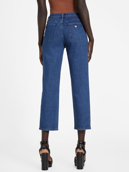 Amie Straight Bling Jeans تخمين غسل غامق