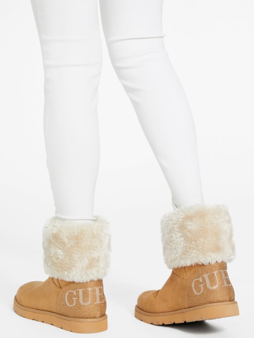 الأحذية الطبيعية البراقة فو- Shearling تخمين