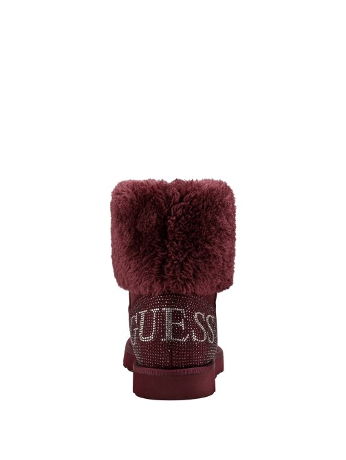 أحذية براق فو- Shearling تخمين الداكن
