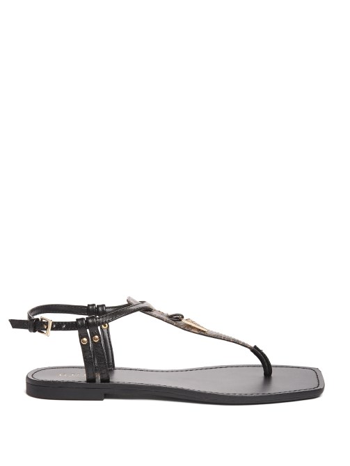صندل Lt بني Guess T-strap