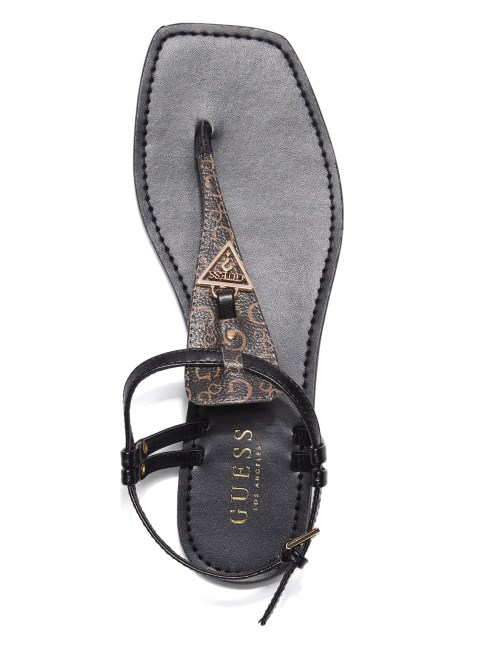 صندل Lt بني Guess T-strap