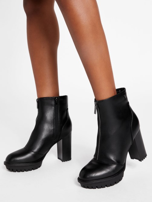 حذاء Emberly Zip-up أسود 1