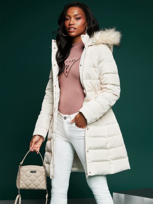 رمادي داكن Guess Nina Mini Satchel