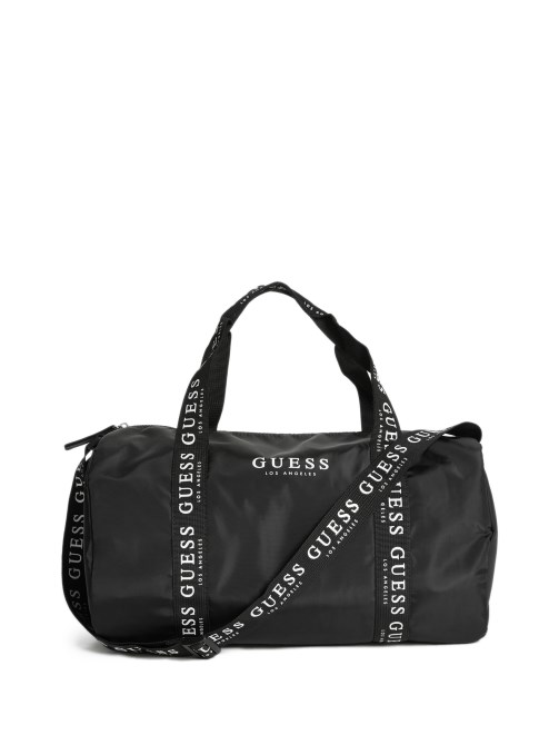 حقيبة دافل بشعار أسود Guess