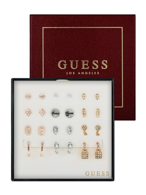 مجموعة صندوق وعلامات المعدنية المتعددة الألوان Guess