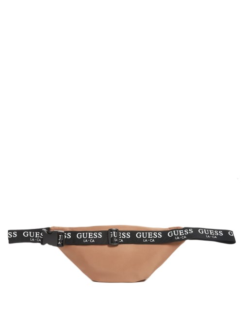Guess Logo Tape Fanny Pack Tan