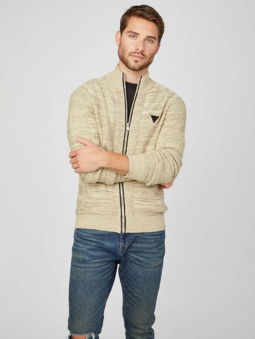 Chet Marled Mock Neck Sweater Guess Chino