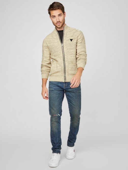 Chet Marled Mock Neck Sweater Guess Chino