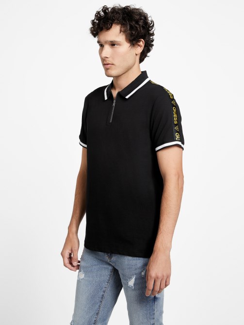 ايكو جون Zip Polo Guess جيت بلاك