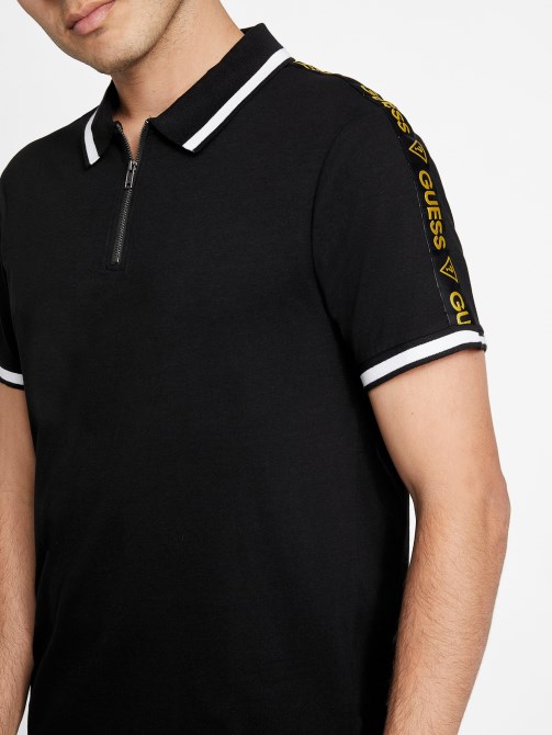 ايكو جون Zip Polo Guess جيت بلاك